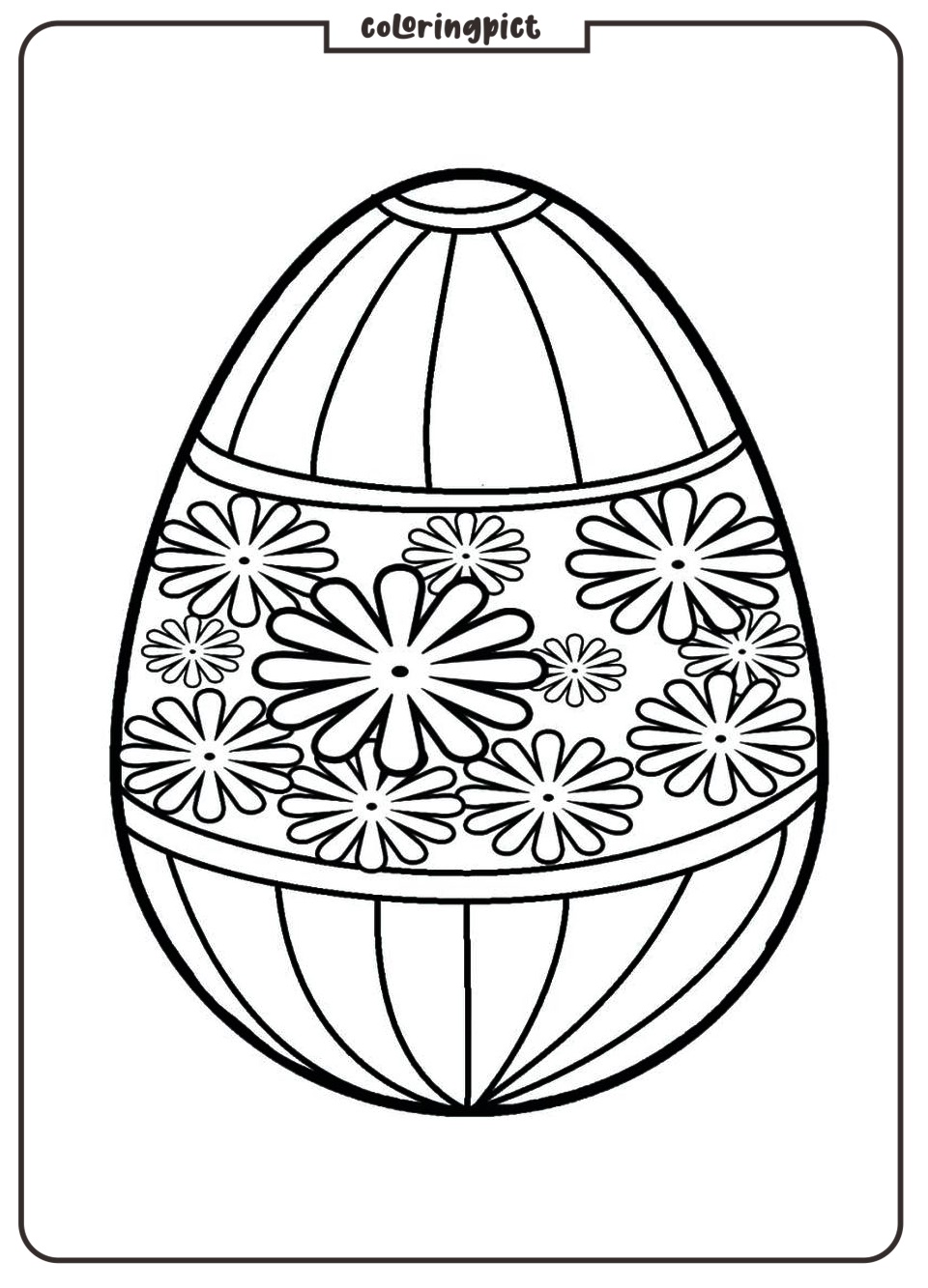 Easter Eggs are Bright, Colorful, and Full of Fun Patterns! 3 easter egg coloring pages for kids coloringpict.com