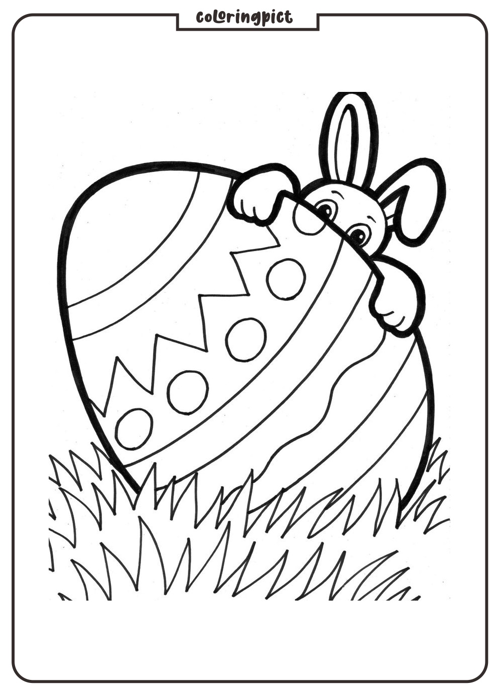 Easter Eggs are Bright, Colorful, and Full of Fun Patterns! 4 easter egg free coloring pages coloringpict.com