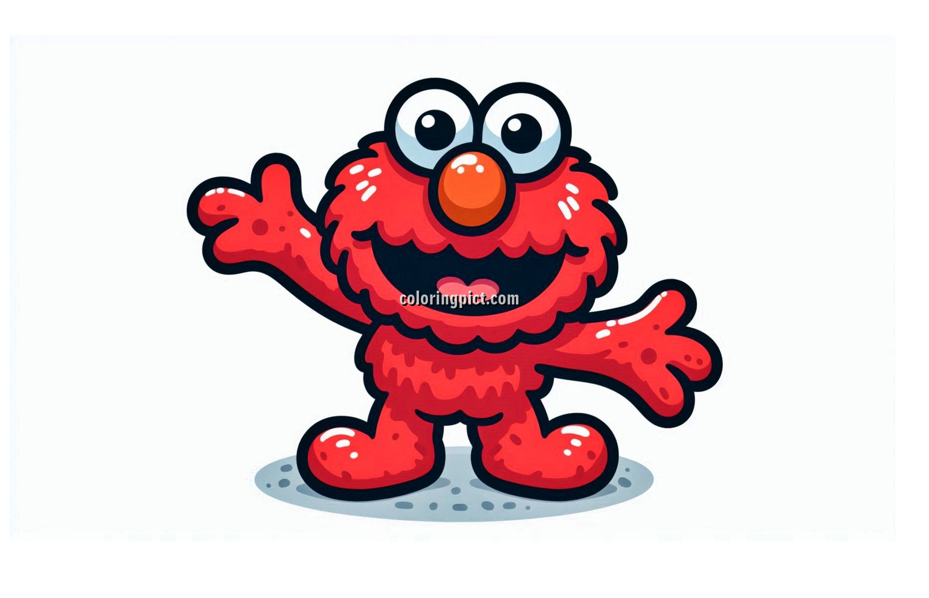 image is Elmo coloring pages