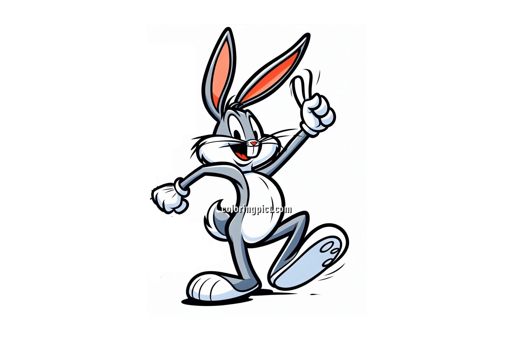 image is bugs bunny coloring