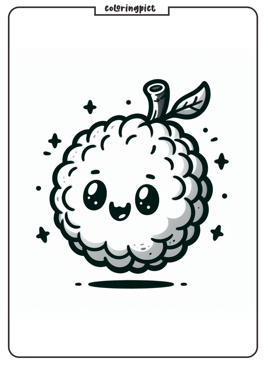 Jackfruit coloring page coloringpict.com