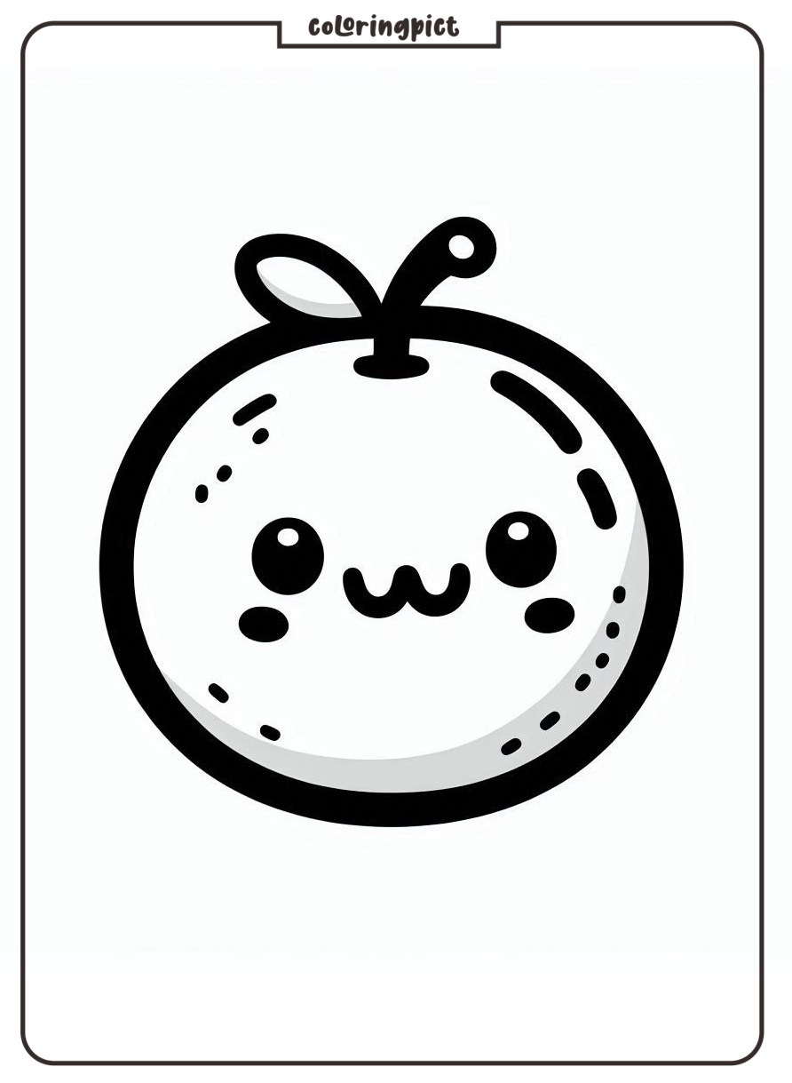 Orange Fruit Coloring Pages for Kids, A Bright and Fun Coloring Activity 3 orange fruit coloring online pages for kids coloringpict.com