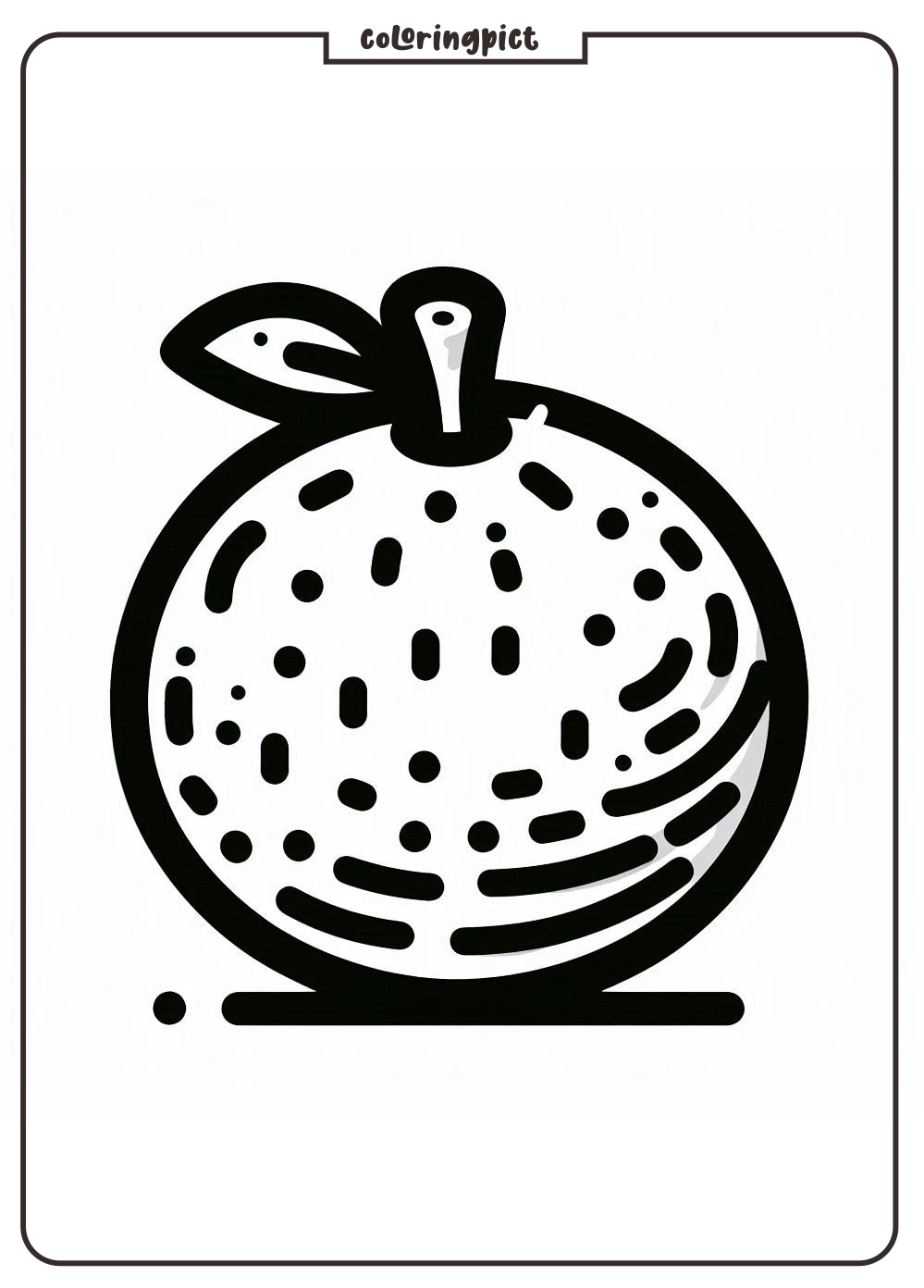 Orange Fruit Coloring Pages for Kids, A Bright and Fun Coloring Activity 4 orange fruit coloring page for kids coloringpict.com