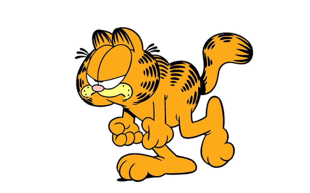 Angry garfield Coloring image