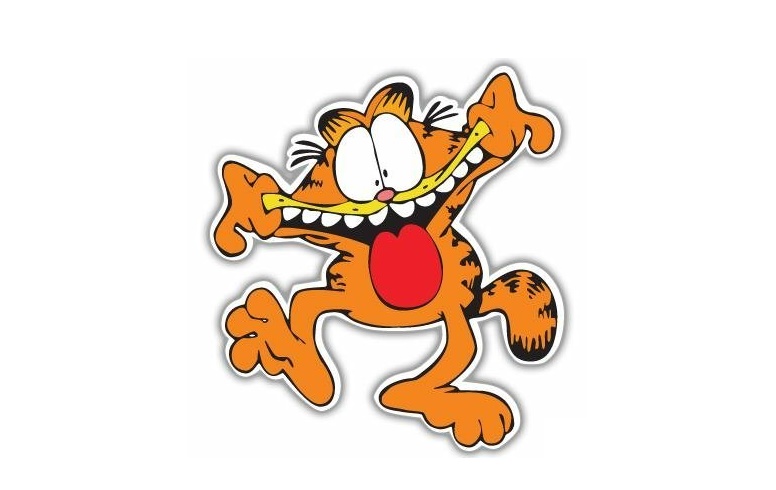 Cute Garfield Coloring Image