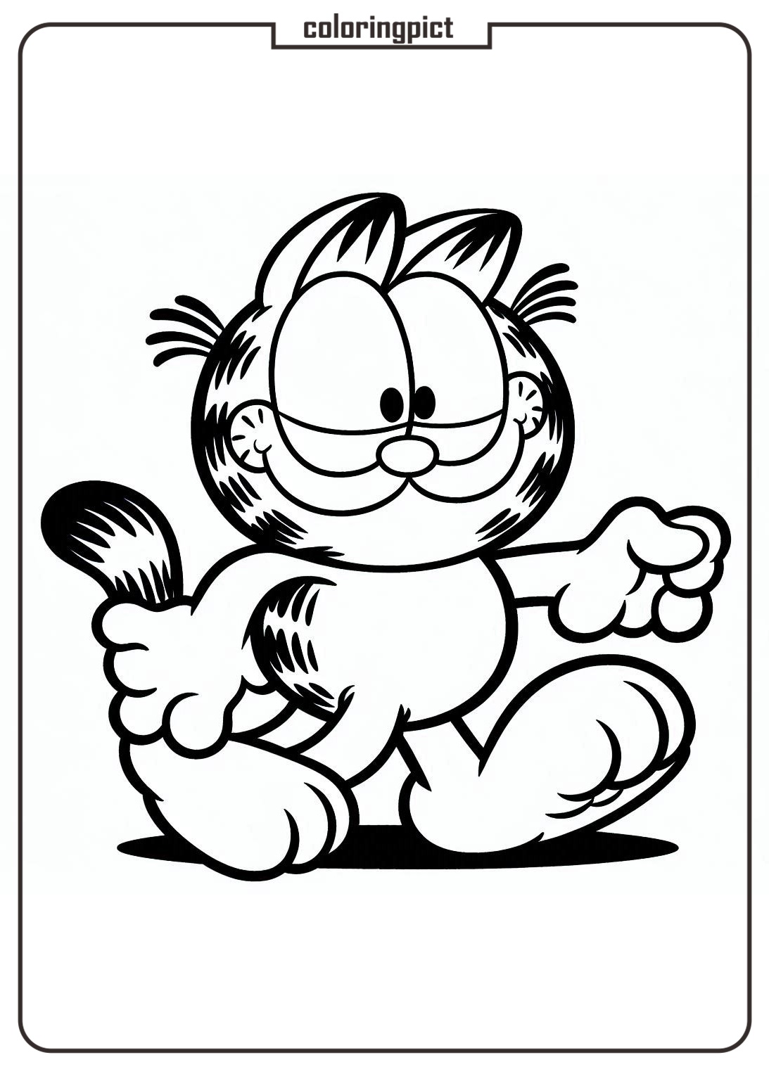 Garfield coloring page coloringpict.com