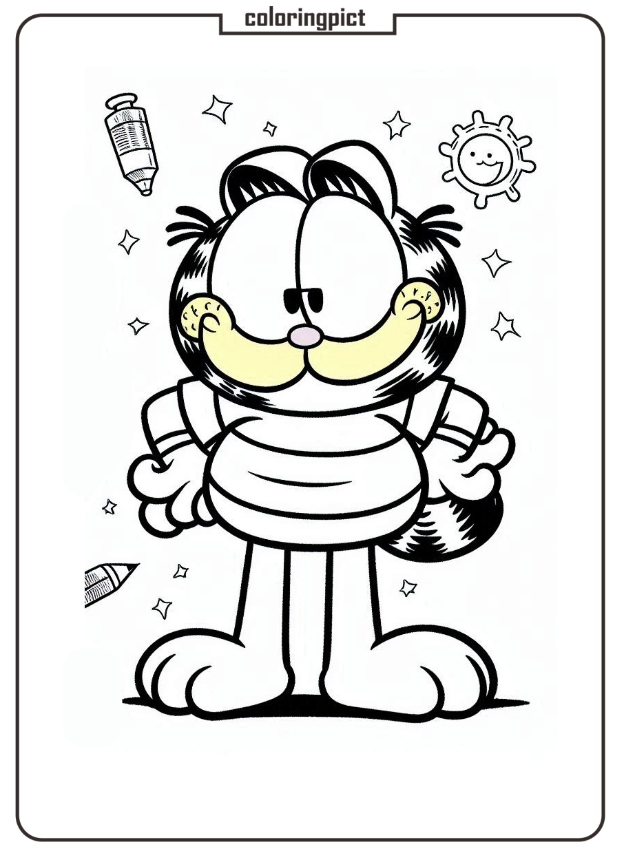 Garfield coloring pages coloringpict.com