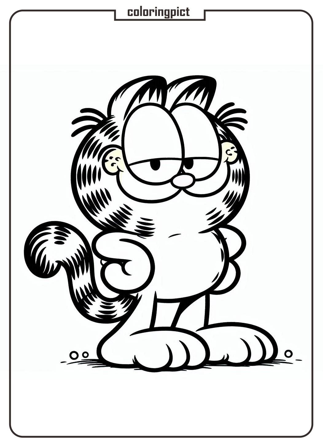 Garfield coloring pages for kids coloringpict.com