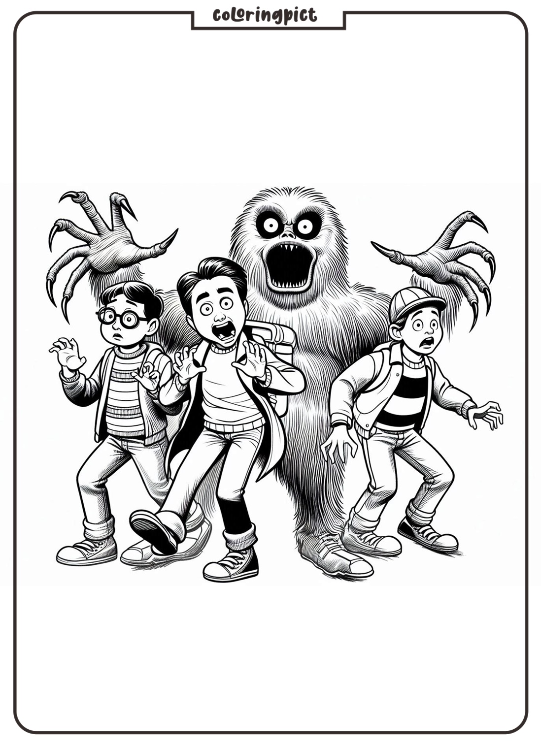 Goosebumps cartoon movie coloring pages for kids coloringpict.com