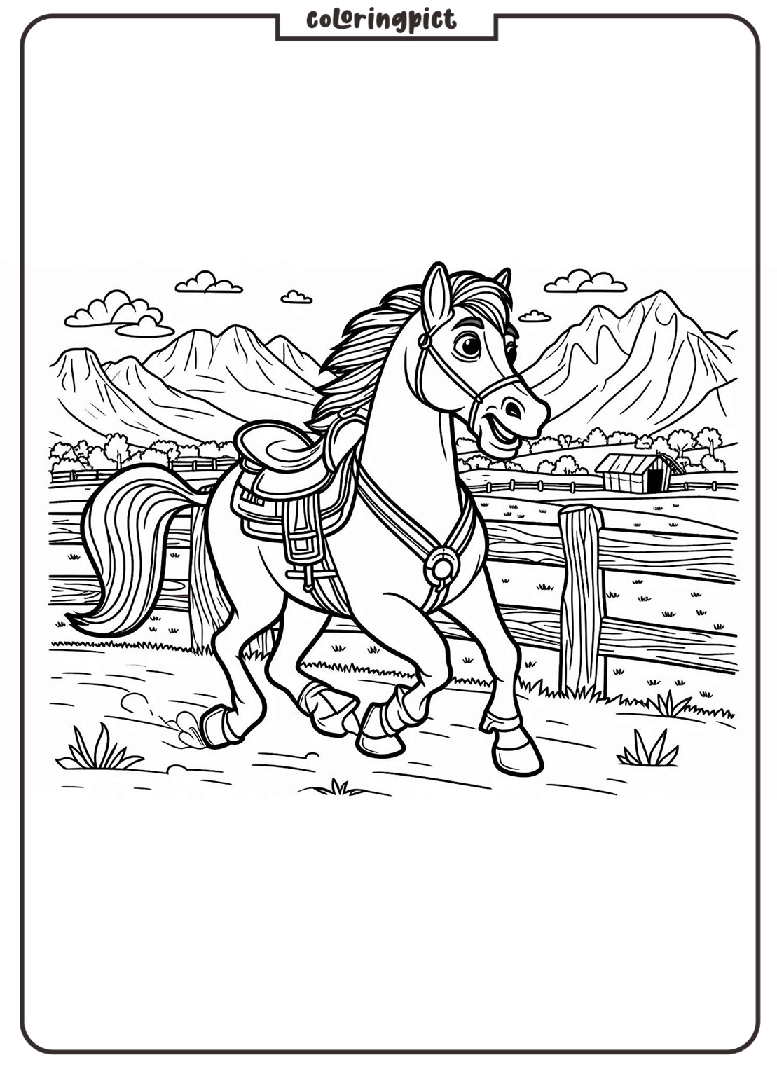 Horseland Coloring Pages for Kids coloringpict.com