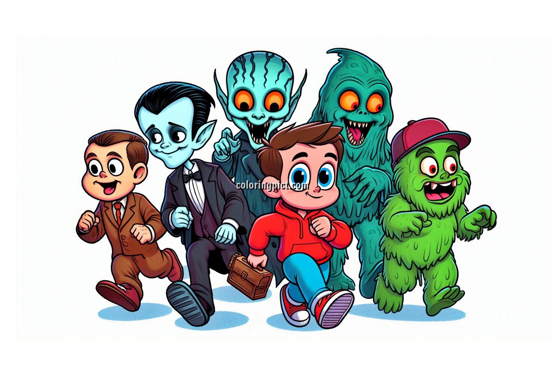 image is Goosebumps cartoon movie coloring