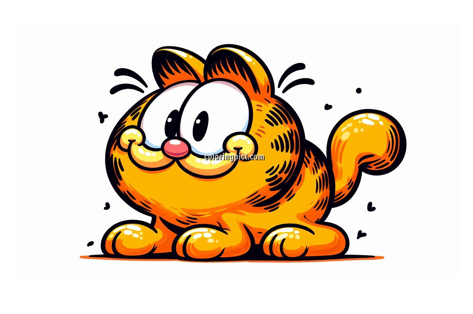 image is cute garfield coloring