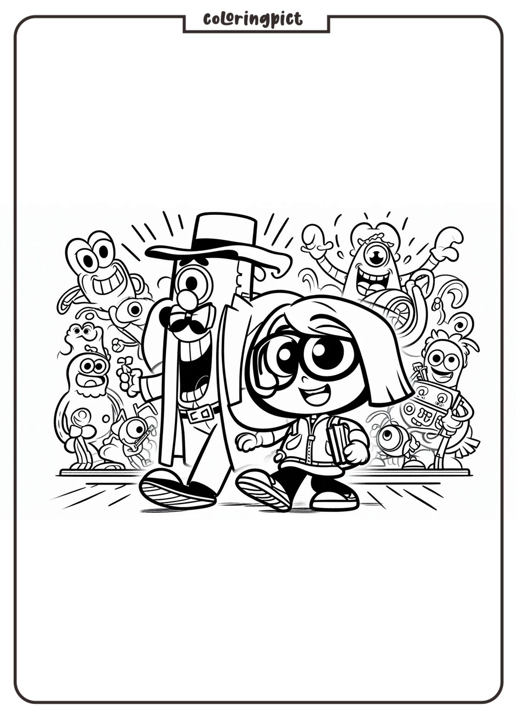 inside out cartoon movie coloring pages coloringpict.com
